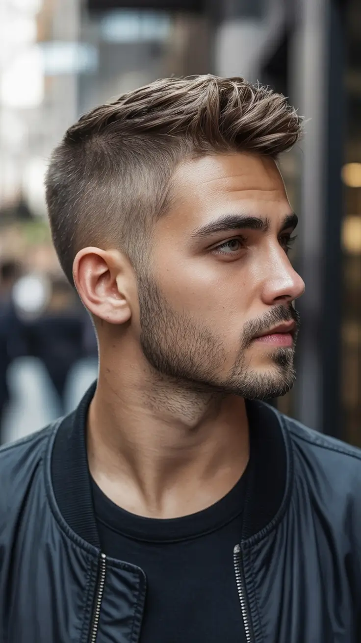 Cool haircuts for men 2026 - Textured Crop With Urban Sharpness