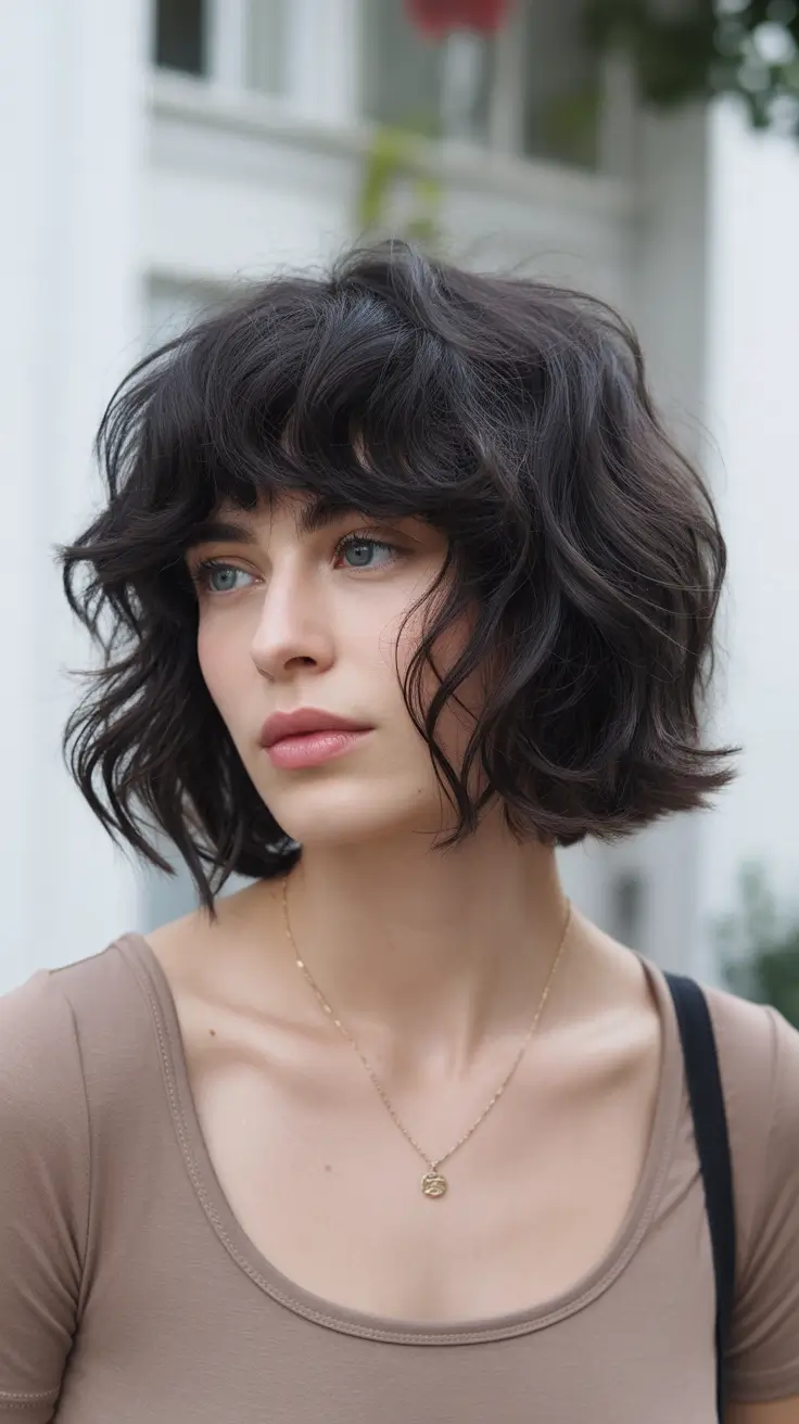 Cute choppy bob Haircuts 2026 Classic Soft Curled Bob With Youthful Shape