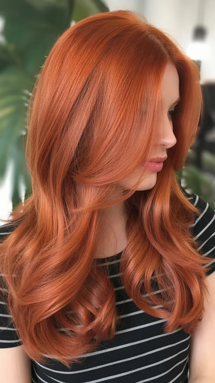 Layered haircut ideas 2026 Fiery Long Layers