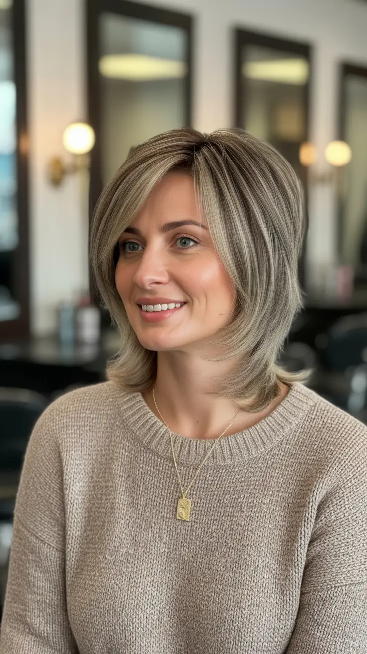 Layered haircut ideas 2026 Layered Neck Length Bob