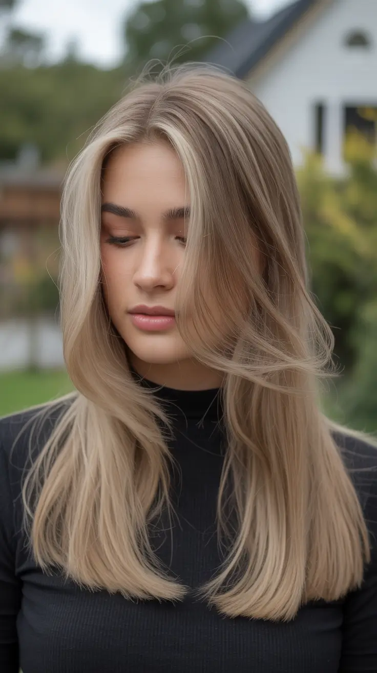 Layered haircut ideas 2026 Sleek Minimal Medium Layers