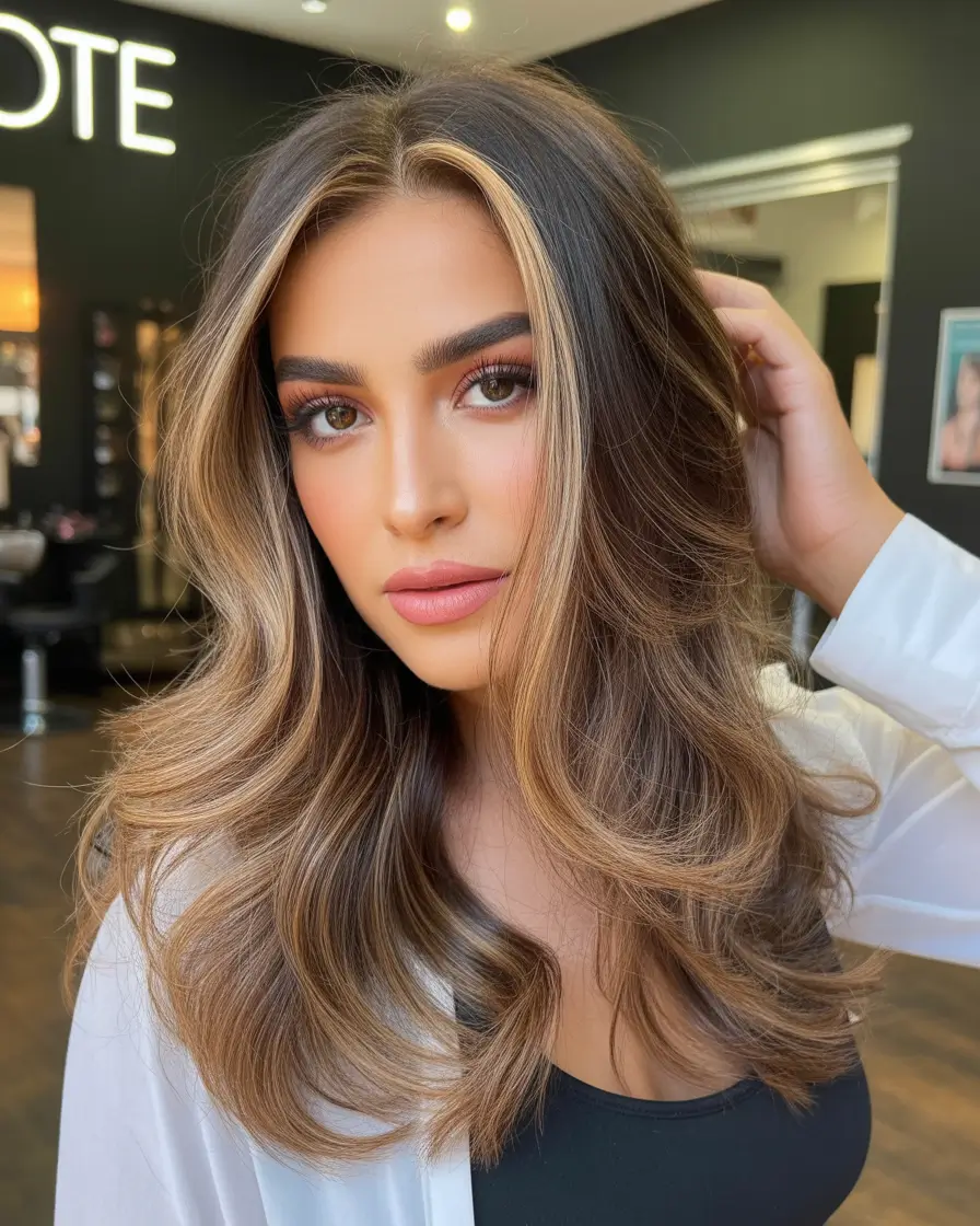 Layered haircut ideas 2026 bronzed volume layers