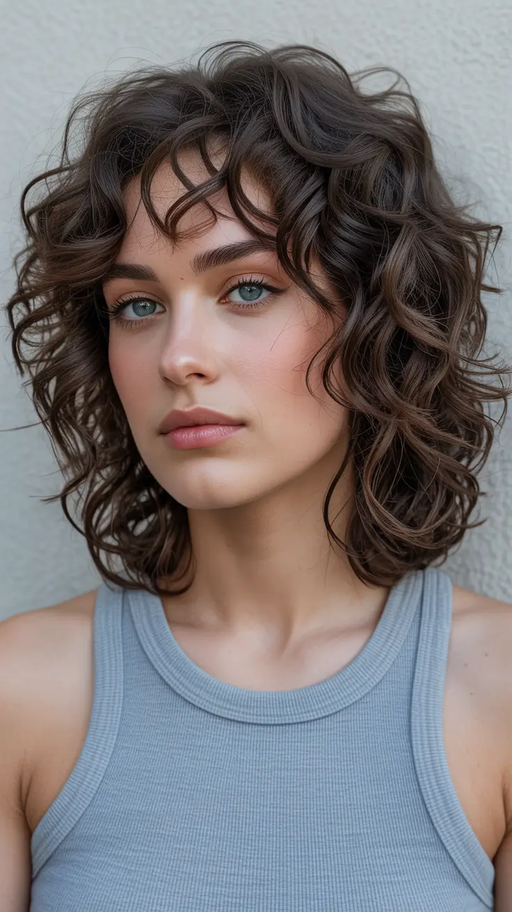 Lob haircut inspiration 2026 Defined Curly Structure