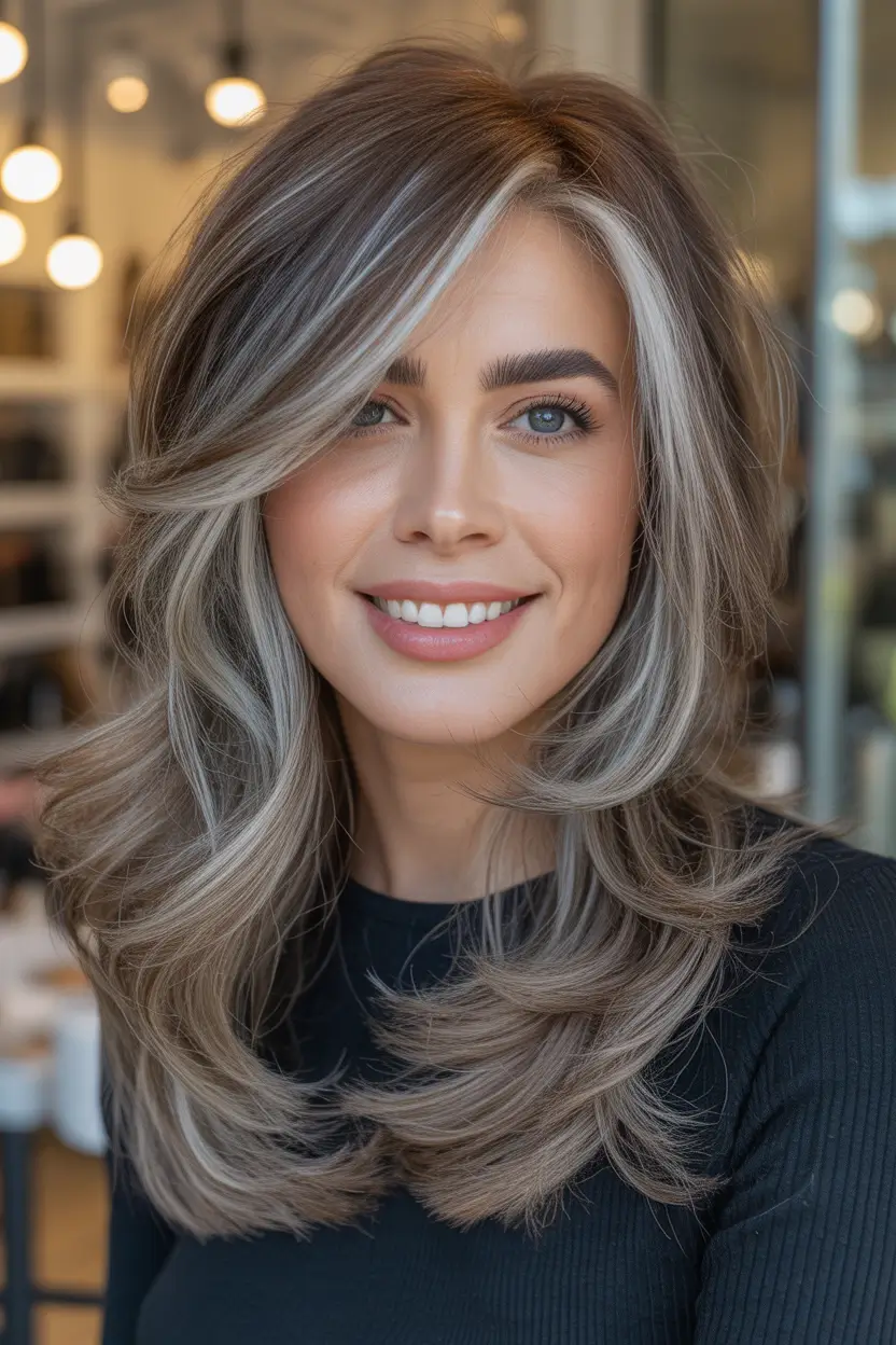 Mushroom brown hair color 2026 Sleek Mushroom Brown With Subtle Straight Layers