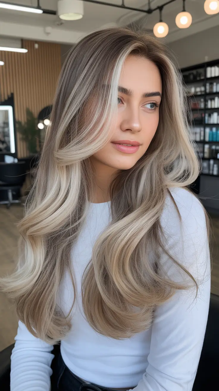 Mushroom brown hair color 2026 Cool-Toned Mushroom Brown With Luxe Salon Gloss