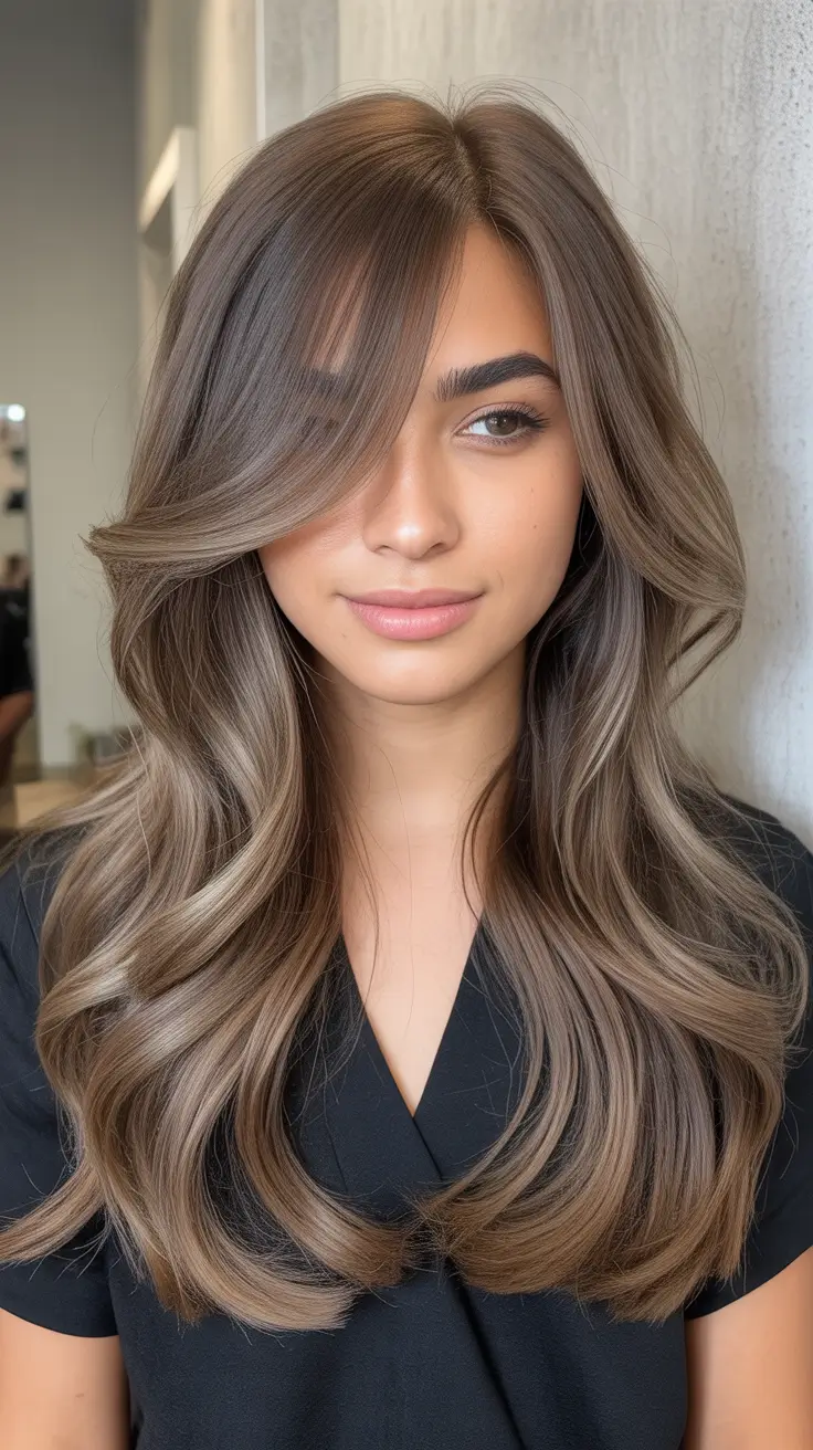 Mushroom brown hair color 2026 Effortless Beachy Mushroom Brown With Airy Texture