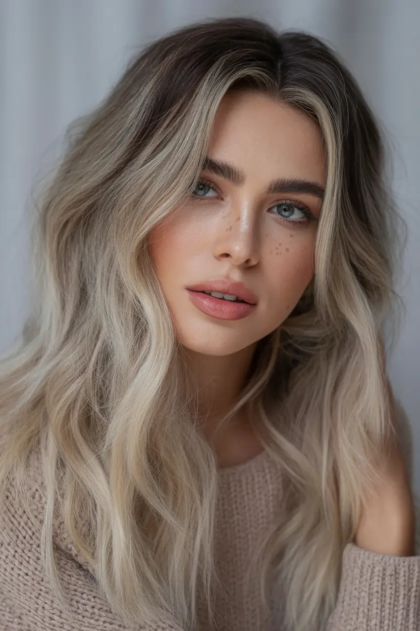 Mushroom brown hair color 2026 Mushroom Brown With Voluminous Salon Layers