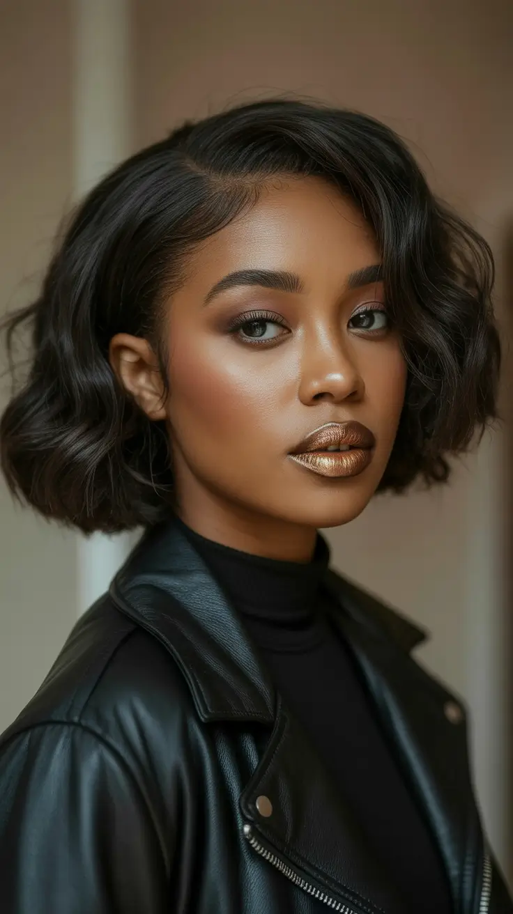 hairstyle black women wig Soft Textured Bob With Natural Movement