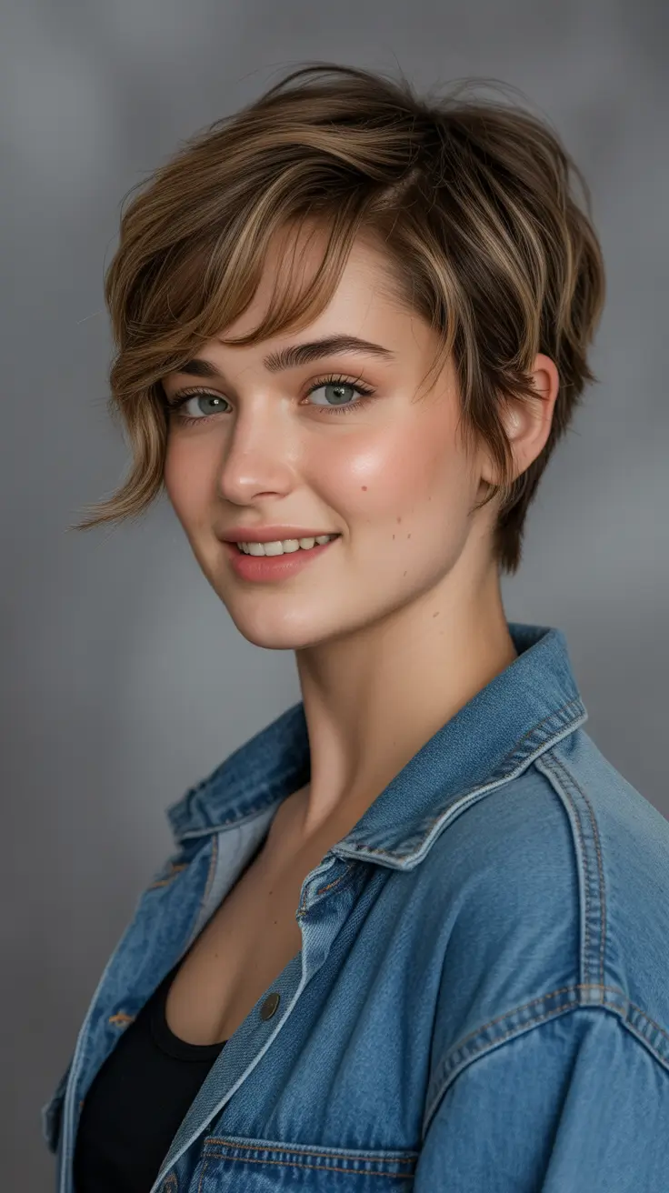 New pixie cut trends 2026—Silver Feminine Pixie with Smooth Texture