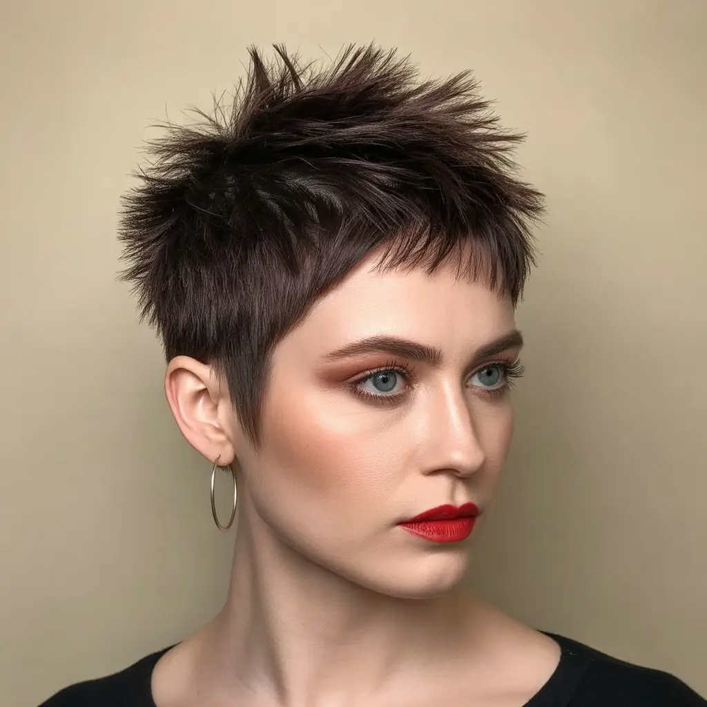 New pixie cut trends 2026—Textured Spiky Pixie with Alt Energy
