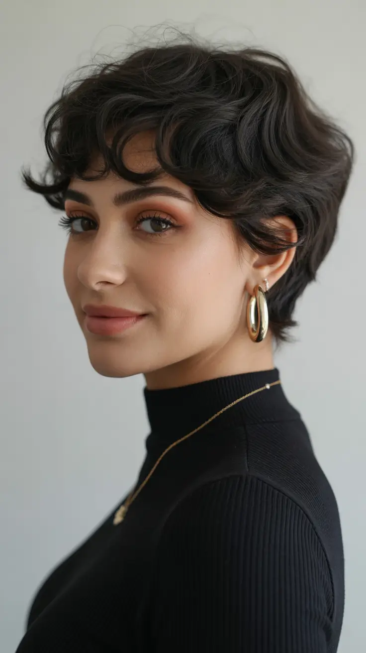 New Wavy Hair Trends 2026 Soft Curly Pixie With Airy Movement