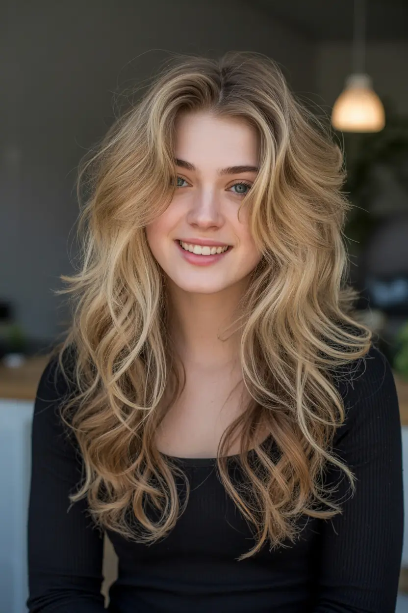 New Wavy Hair Trends 2026 Airy Long Waves With Soft Face Contour