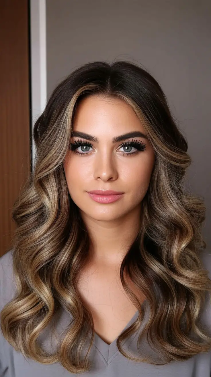 New Wavy Hair Trends 2026 Glamorous Long Waves With Subtle Contour Highlights