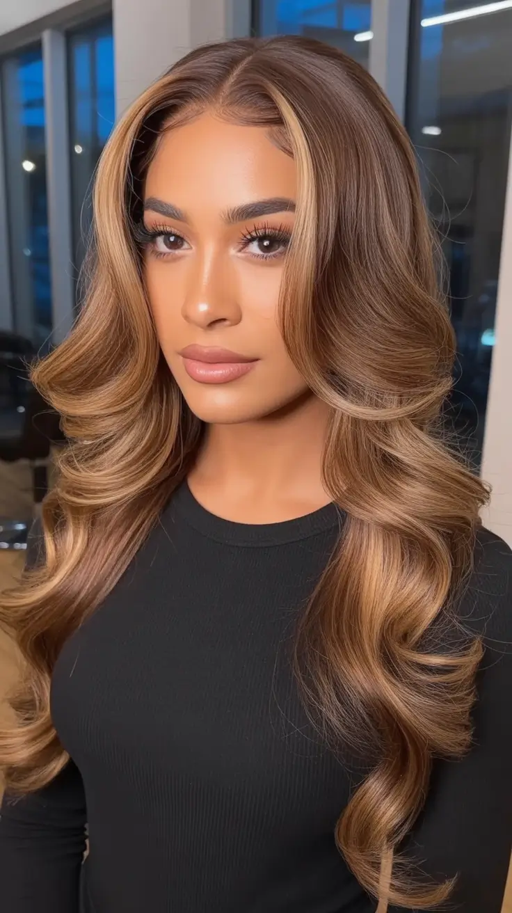 New Wavy Hair Trends 2026 Radiant Long Waves With Wrapped Gloss