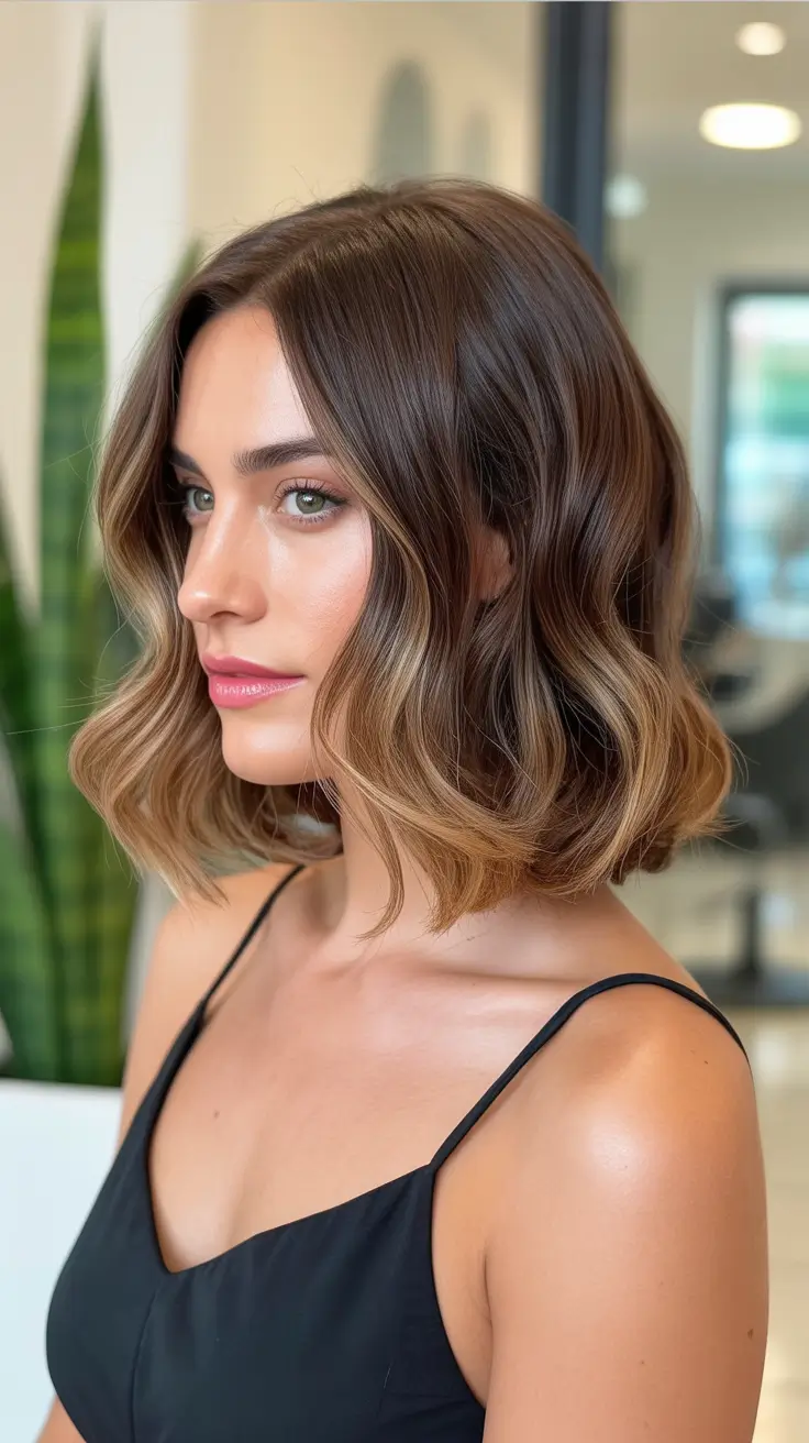New Wavy Hair Trends 2026 Light Caramel Waves With a Soft Natural Lift