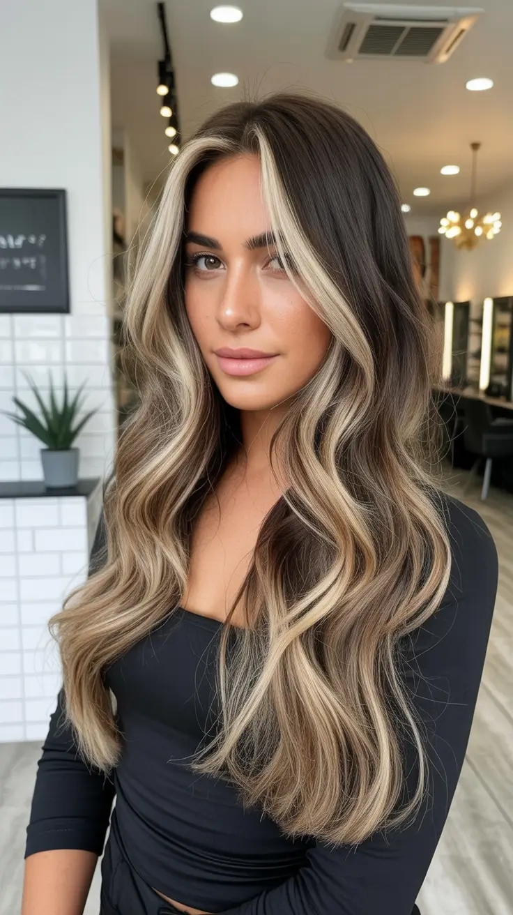 New Wavy Hair Trends 2026 Cool Brunette Waves With Soft Face-Framing Layers