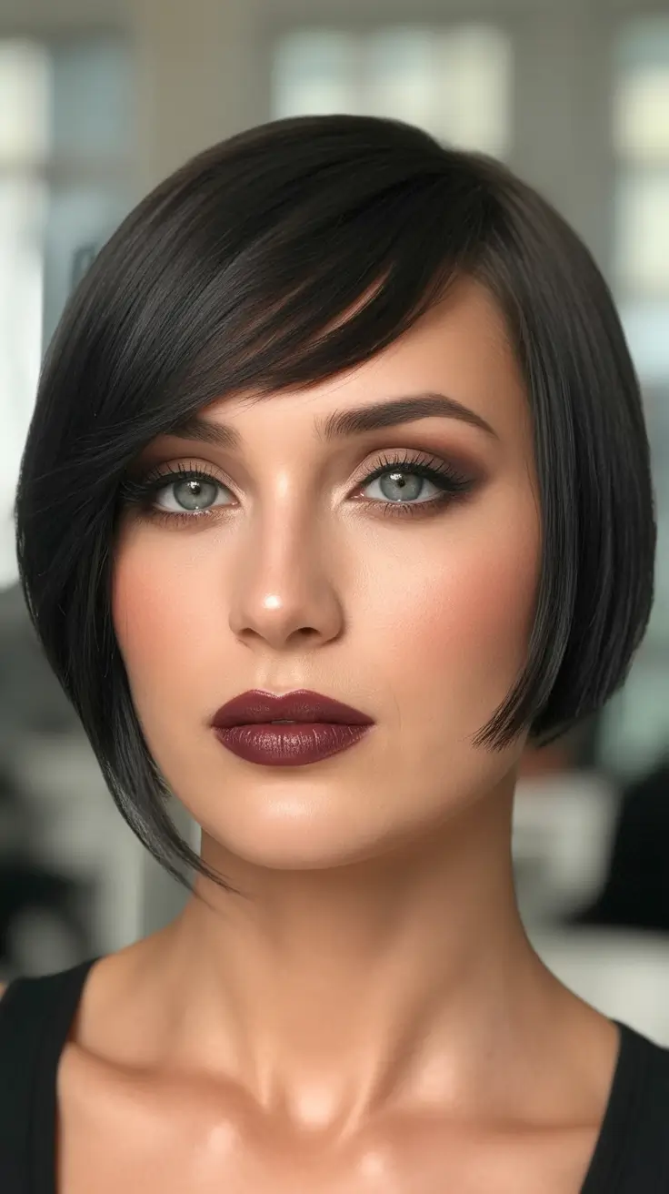 Women Glossy Midnight Side-Bob