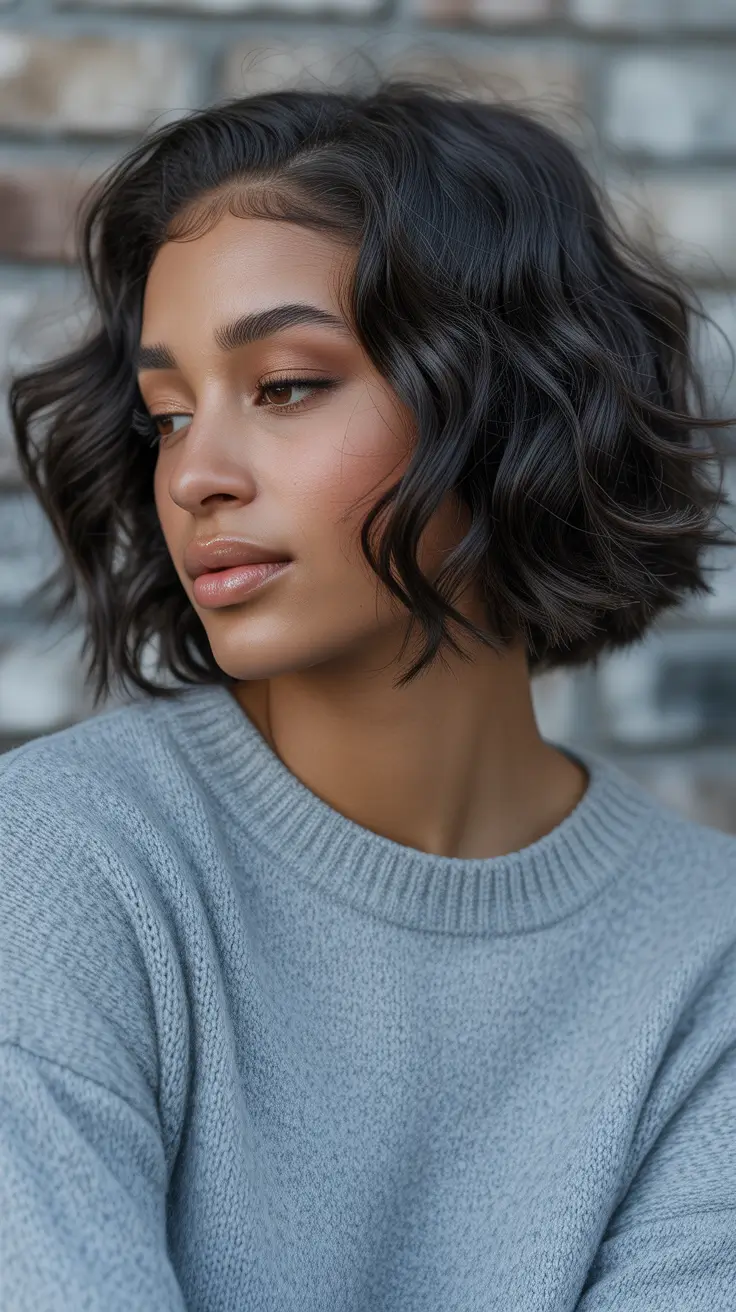 Women Soft Winter Wavy Bob