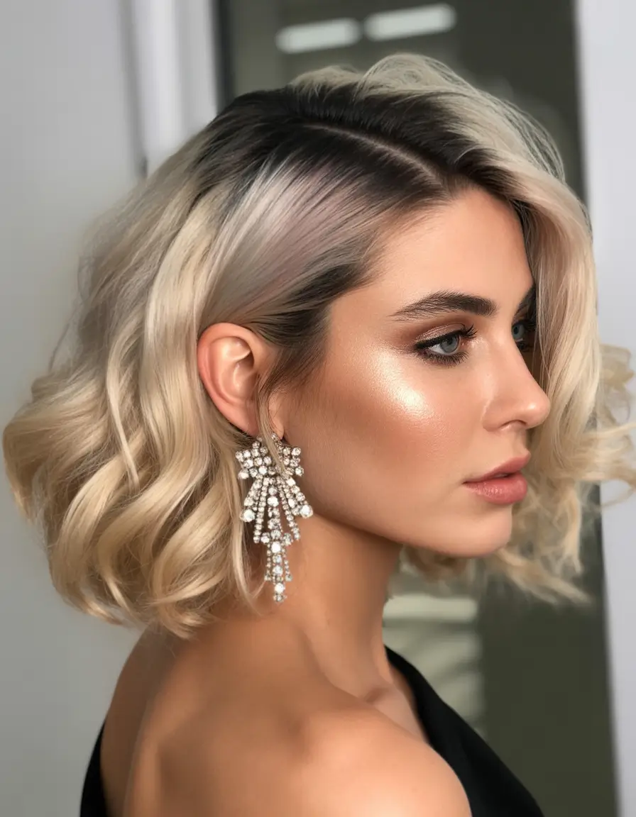 Side-part hairstyle trends 2026 – Soft Blonde Waves