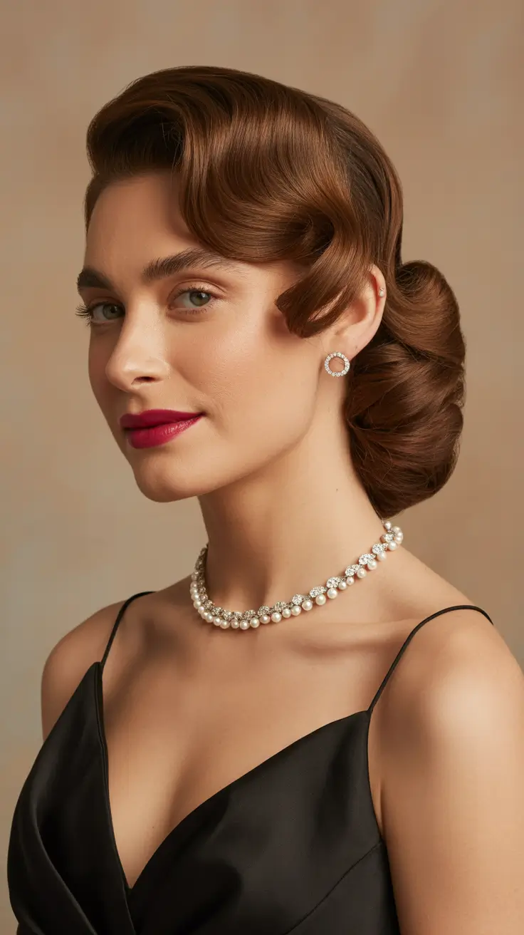 Side-part hairstyle trends 2026 – Structured Vintage Roll