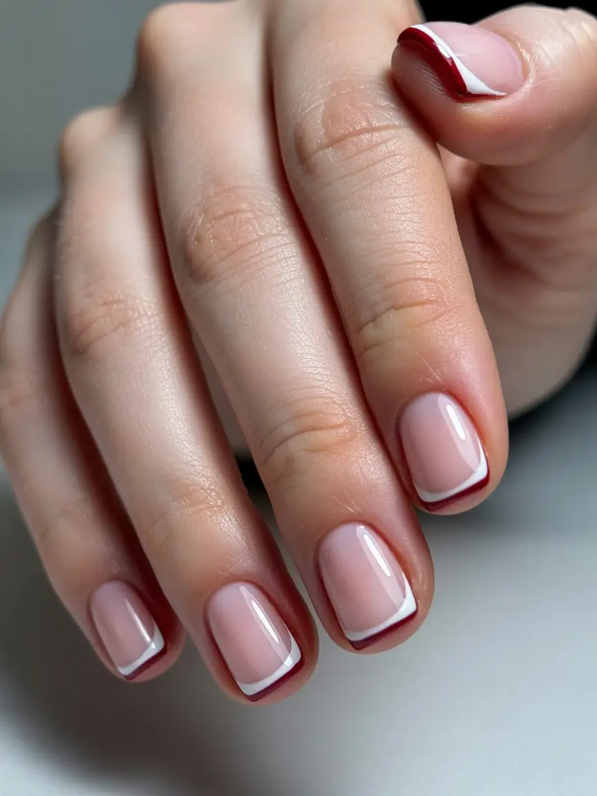 simple everyday nails 2026 Modern nude French