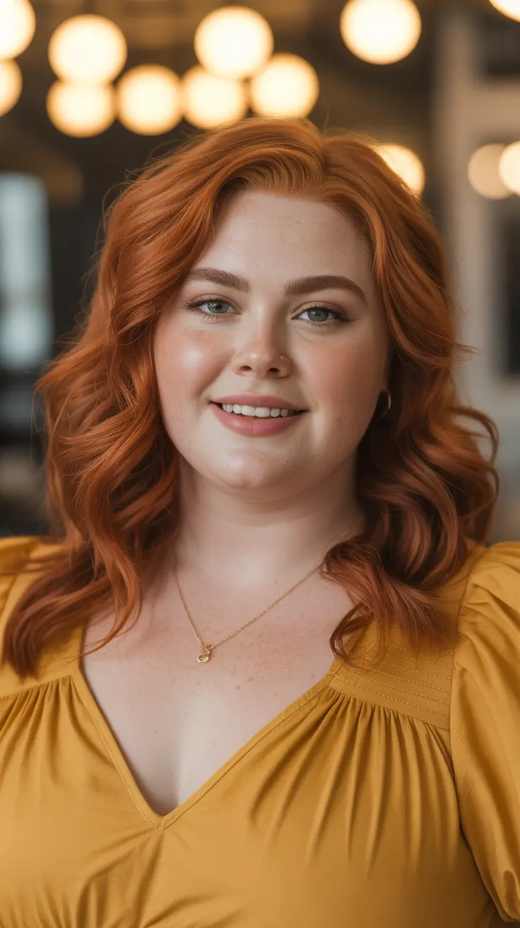 Stylish haircuts for plus size ladies 2026 Chocolate Wavy Bob With Glasses-Friendly Framing