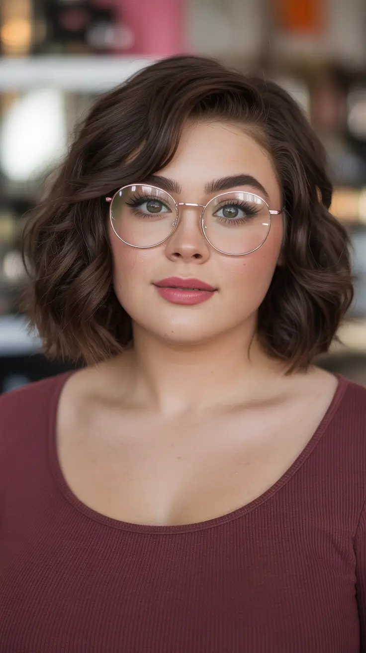 Stylish haircuts for plus size ladies 2026 Soft Voluminous Curls With Sculpted Layers