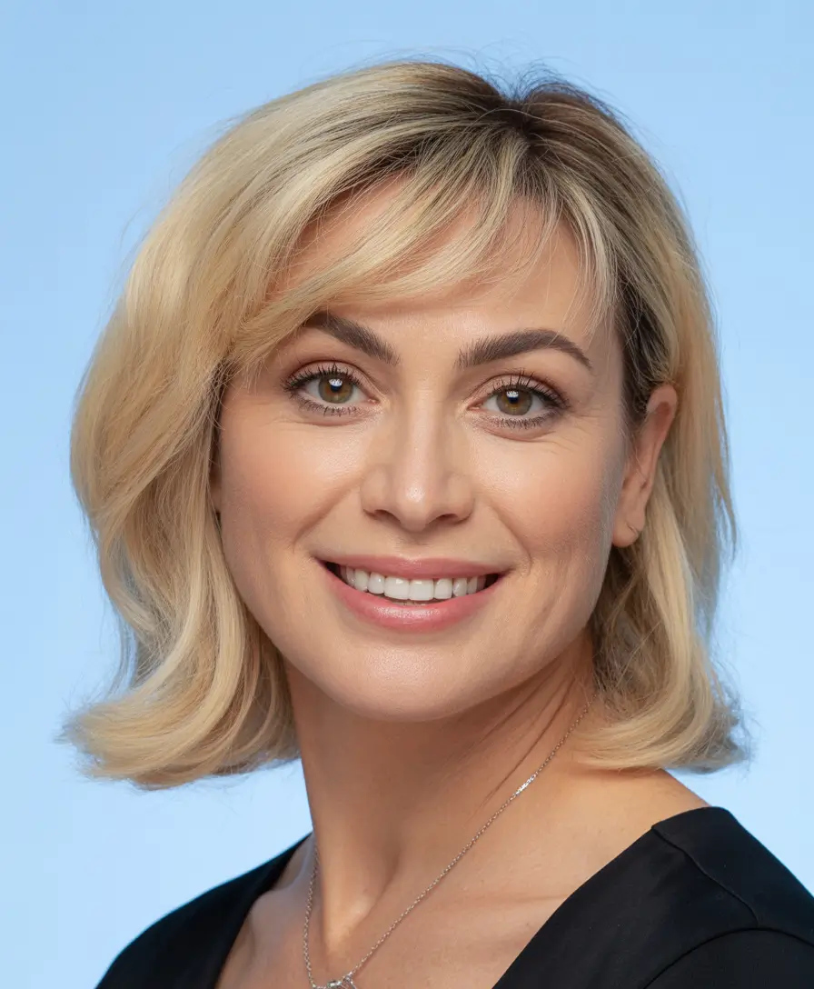 Youthful haircuts for women over 50 2026 Classic Chic Bob With Soft Blonde Accents