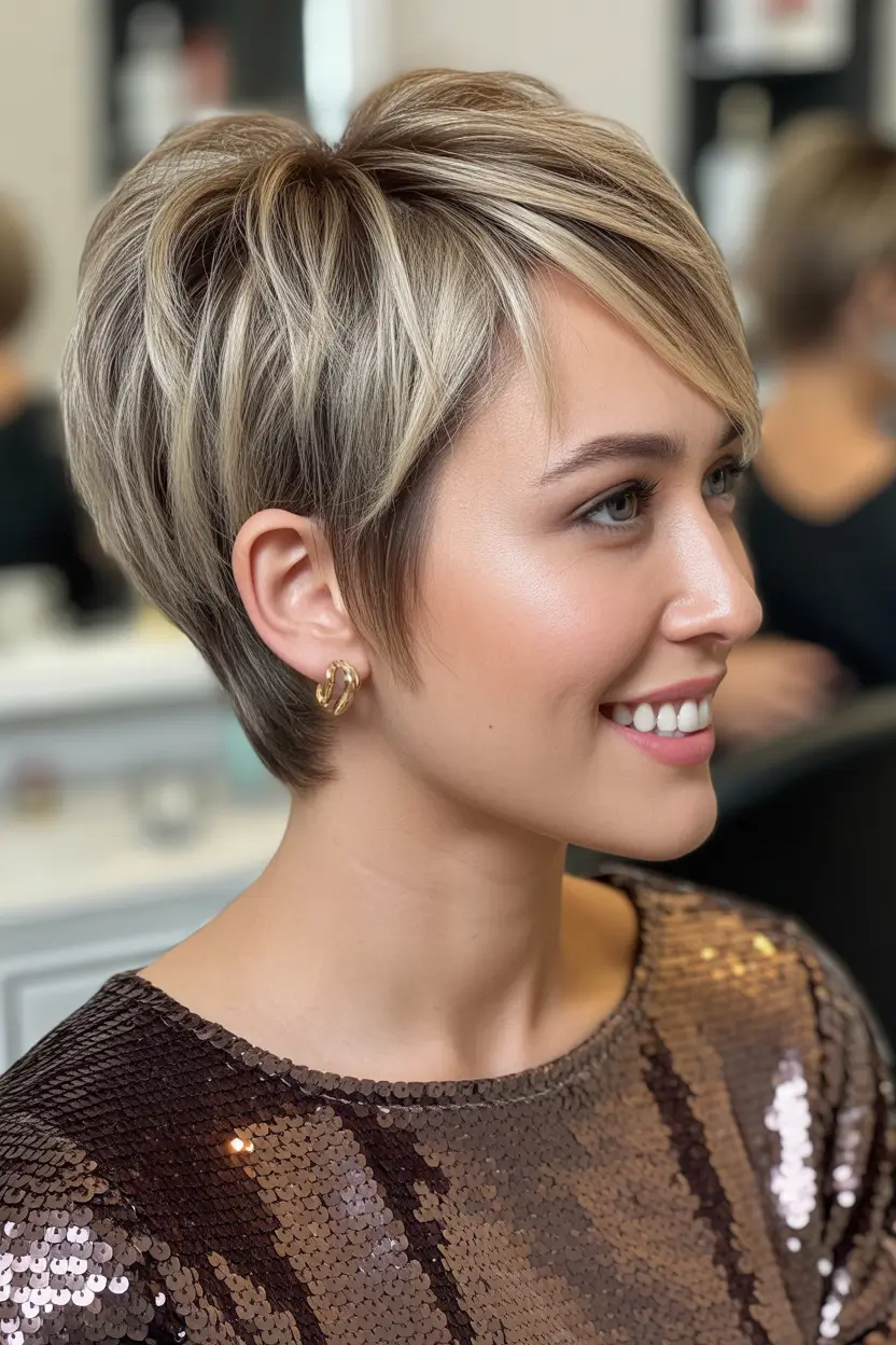 Youthful hairstyles for women over 40 2026 Modern Pixie