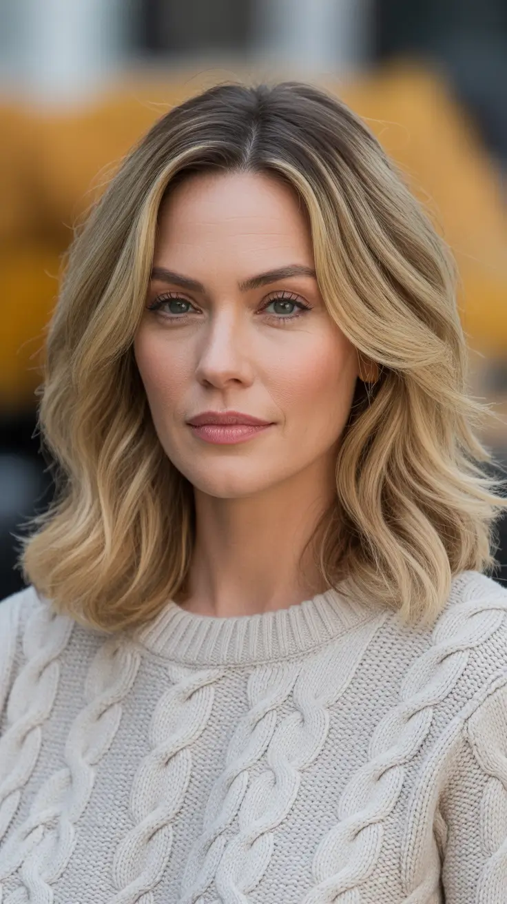 Youthful hairstyles for women over 40 2026 Soft Blonde Waves