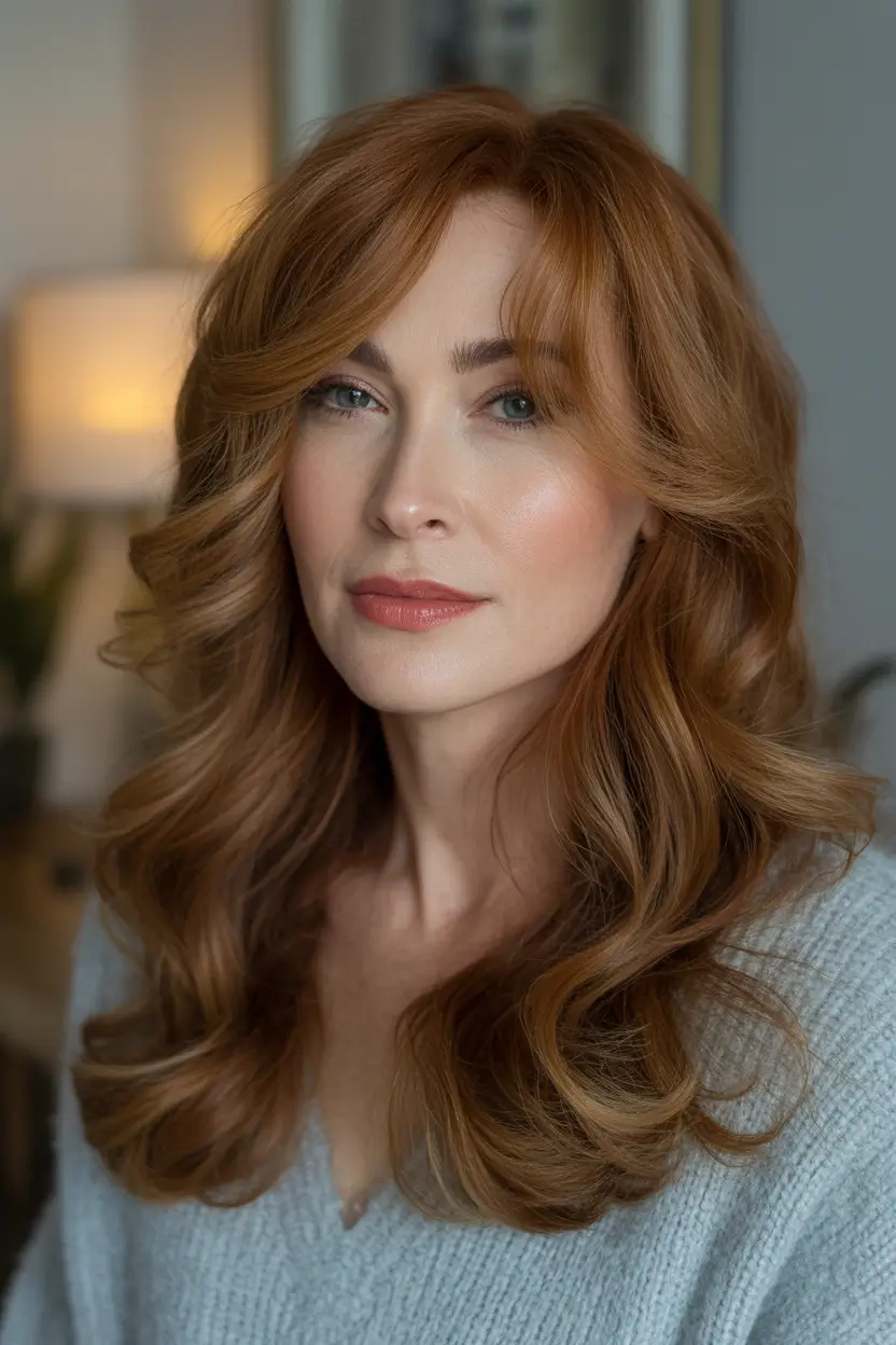 Youthful hairstyles for women over 40 2026 Romantic Mid-Length Curls