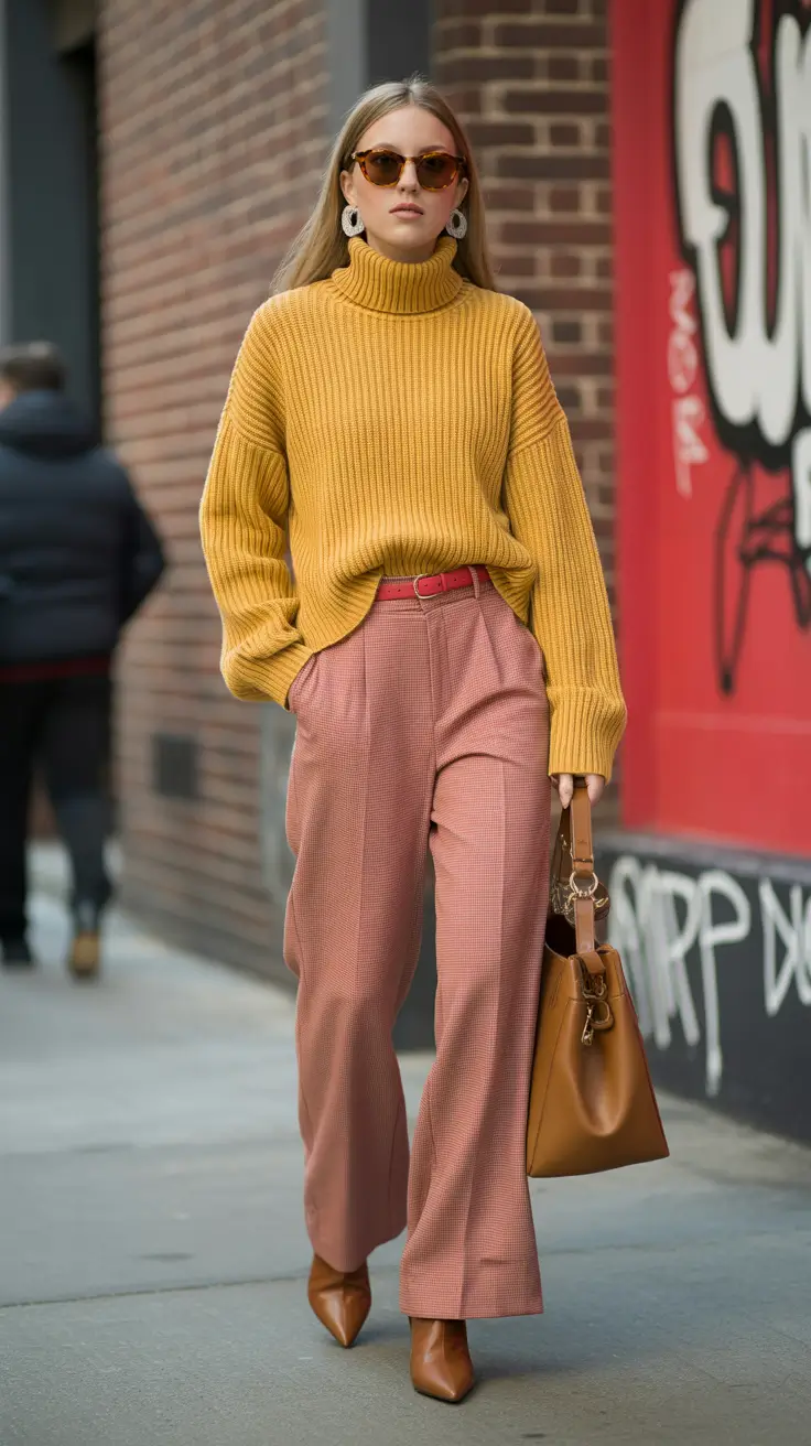 best warm spring outfits 2026 Mustard Knits and Rose Tailoring