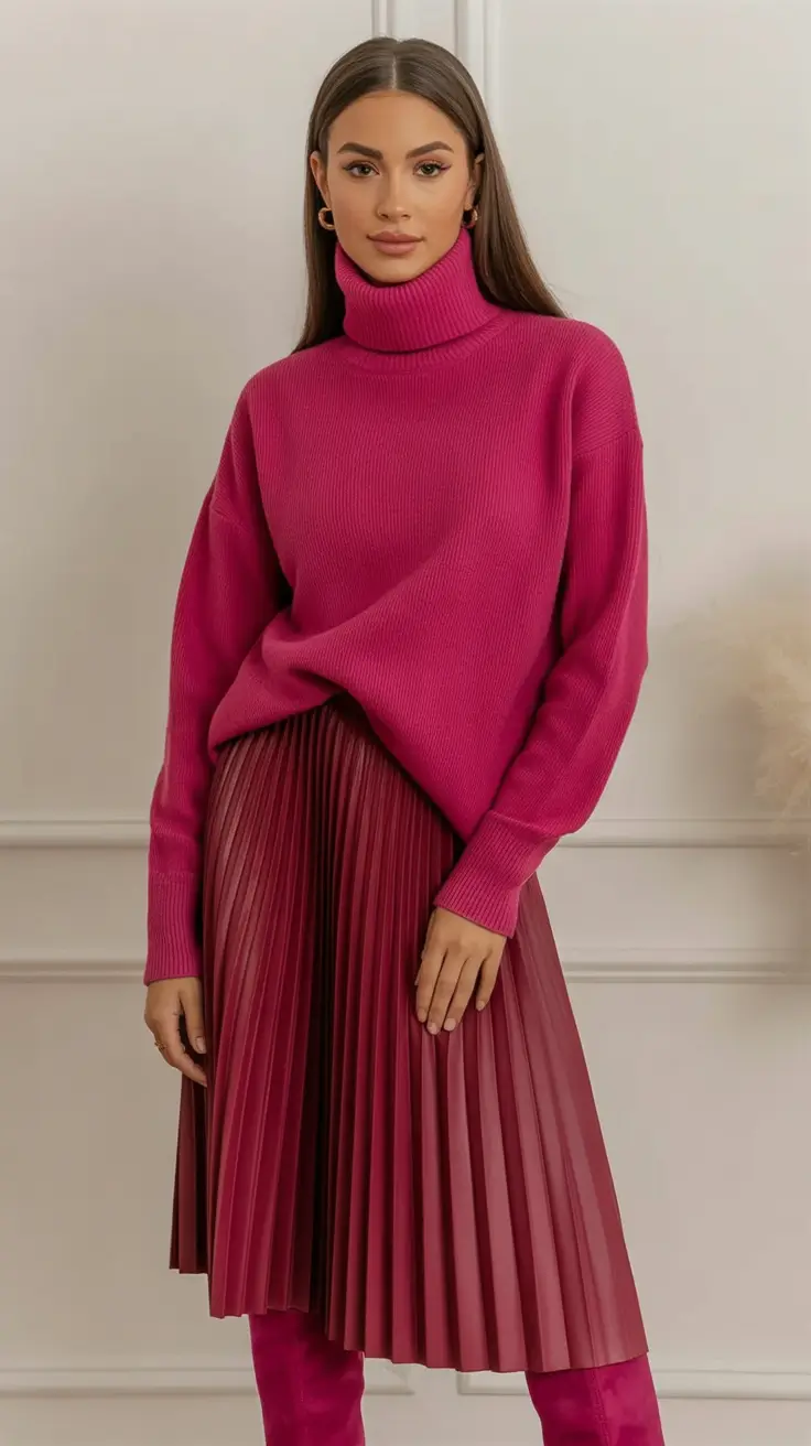 best warm spring outfits 2026 Monochrome Pink