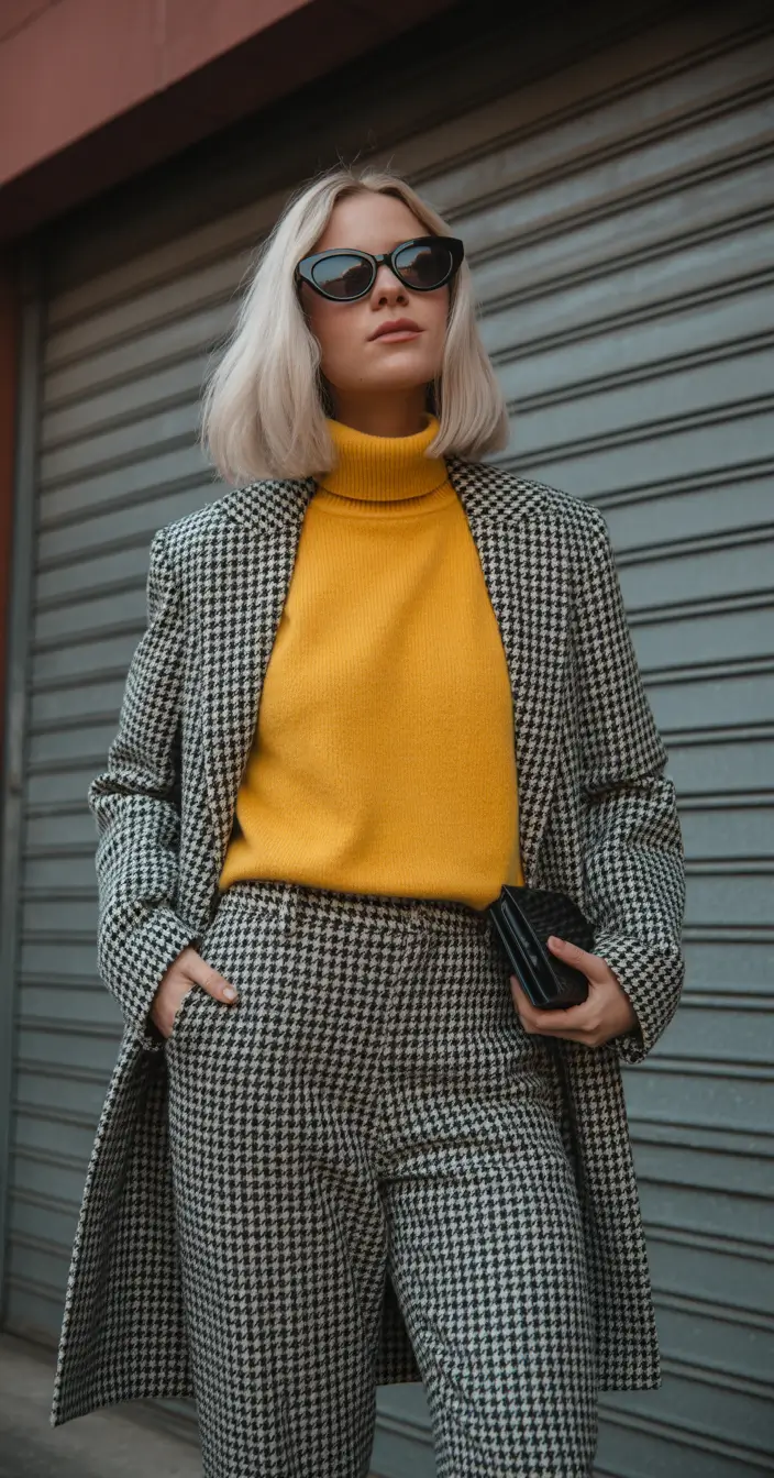 best warm spring outfits 2026 Checked Suit Spring