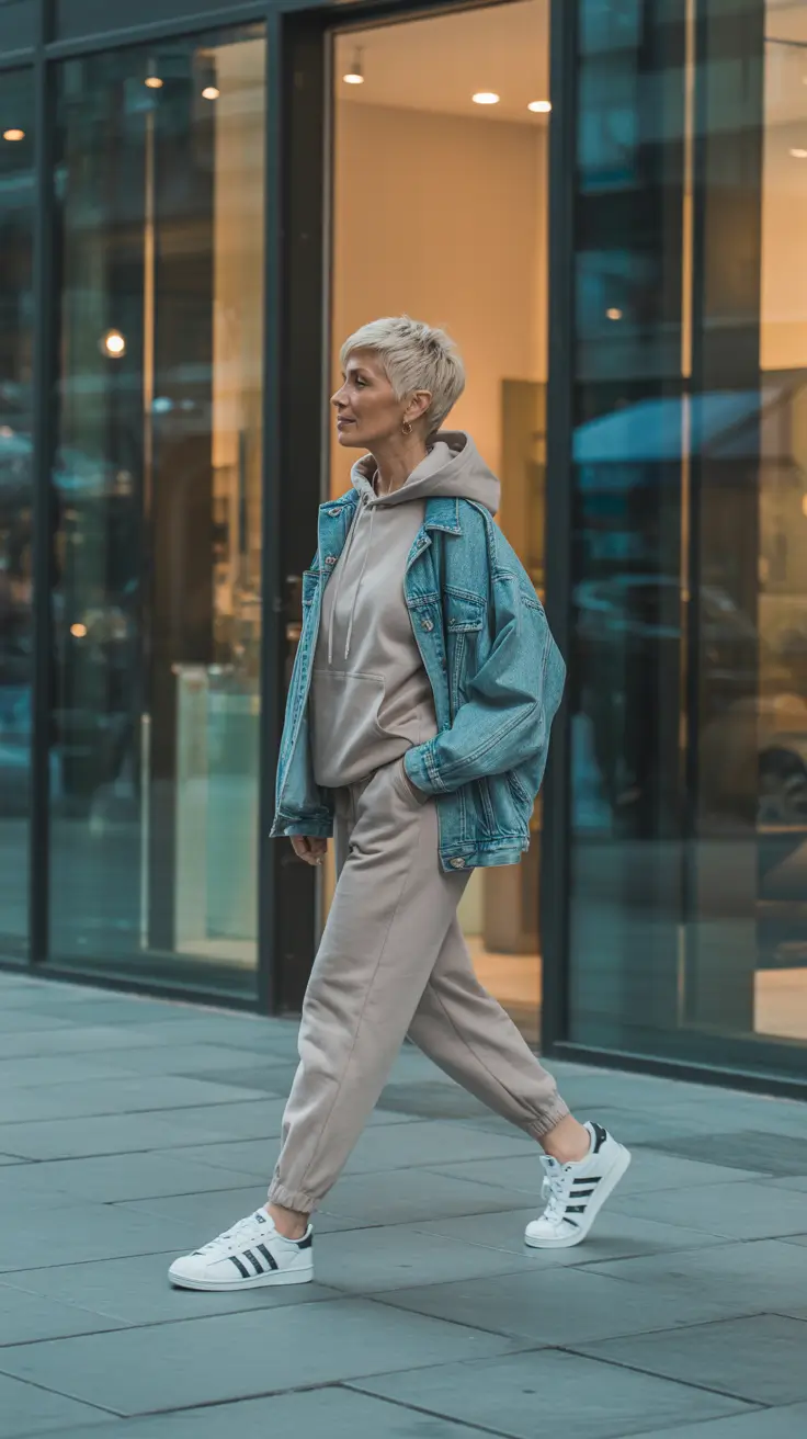 Classy sneakers spring outfit 2026 Balance