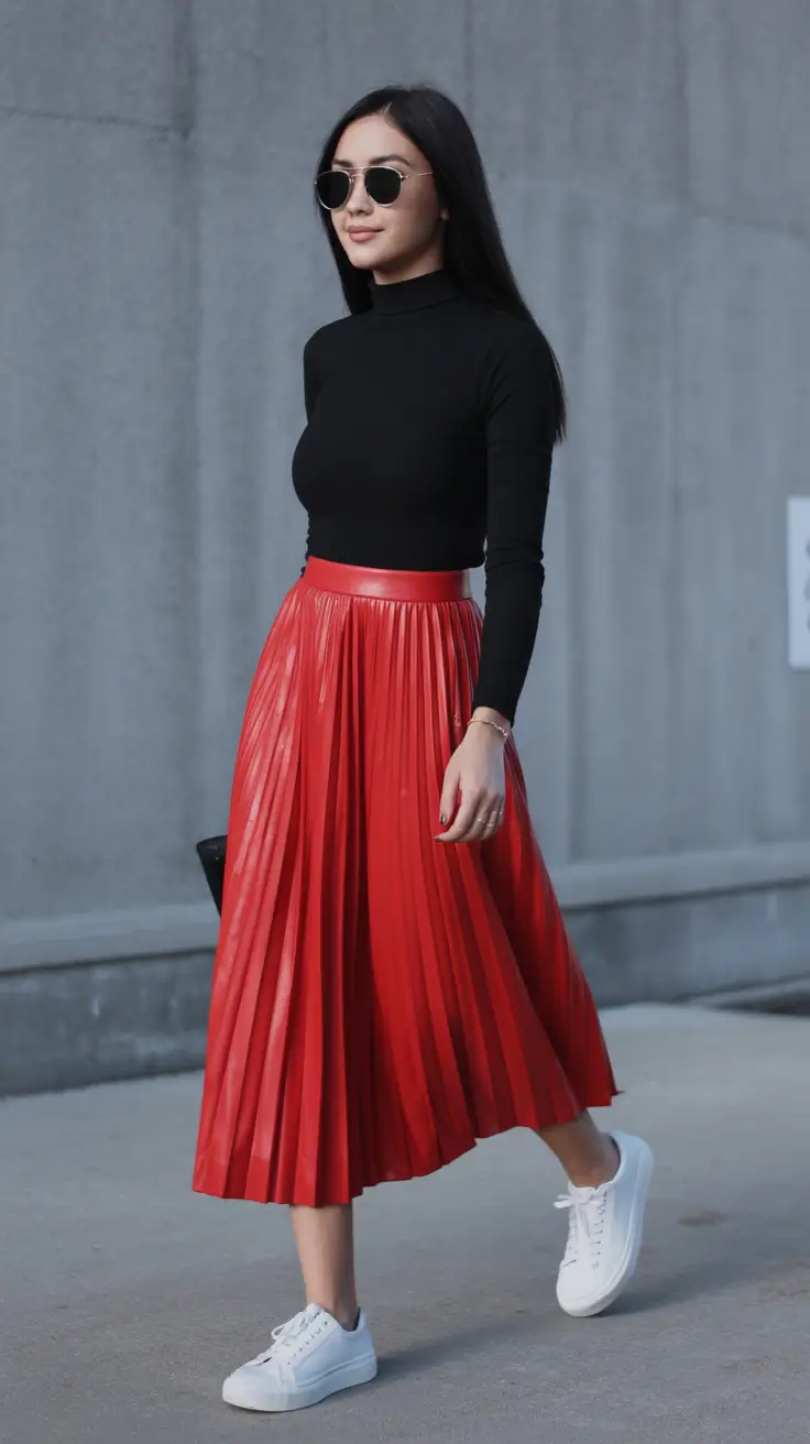 Classy sneakers spring outfit 2026 Grey Casual