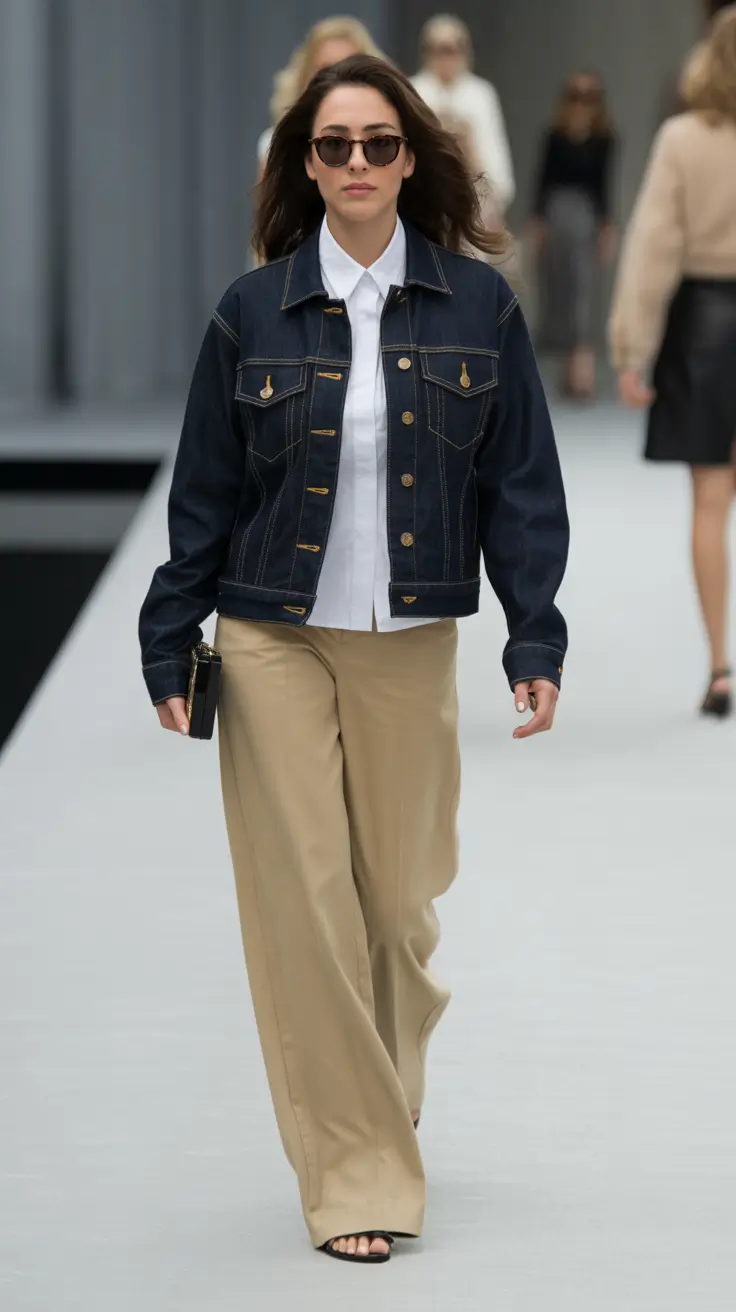 Classy spring fashion outfits 2026 Denim Refined for Spring Runways