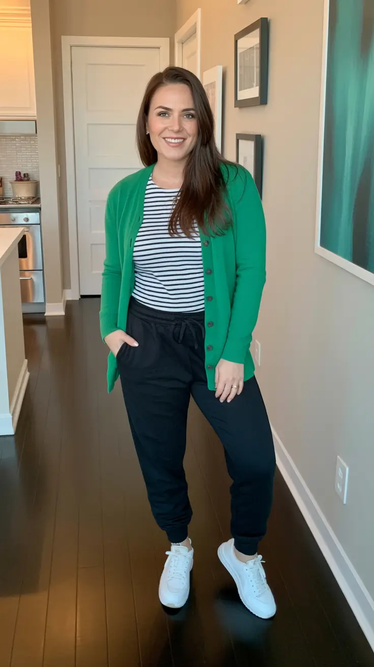 comfy spring mom outfits 2026 relaxed layers