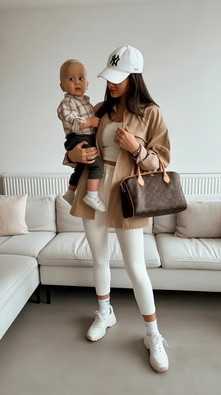 comfy spring mom outfits 2026 leggings sporty