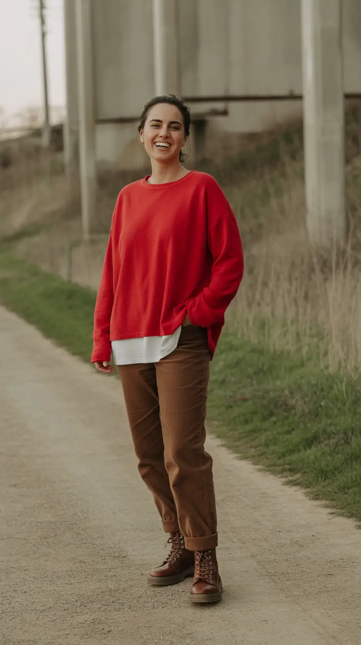 comfy spring mom outfits 2026 neutral layers