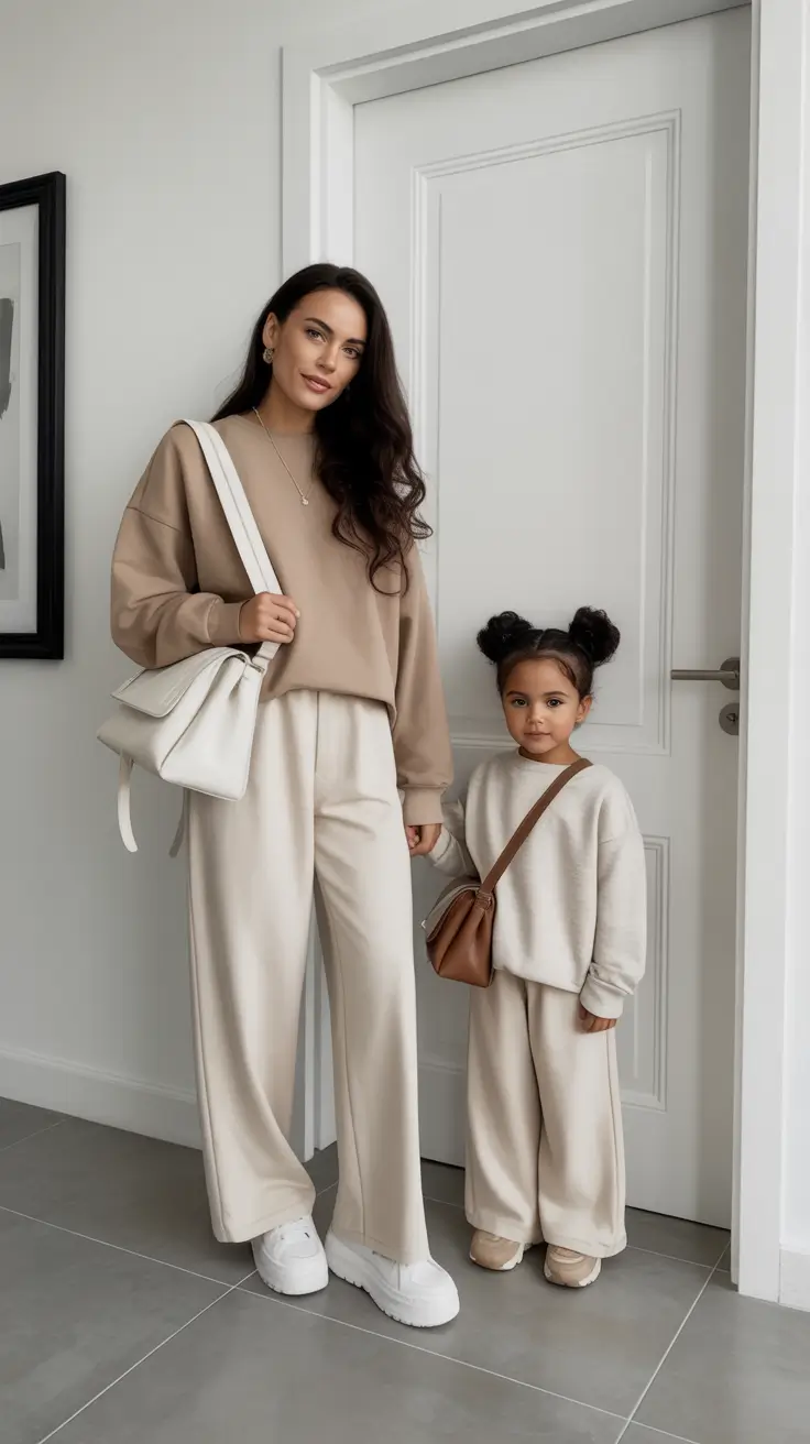 comfy spring mom outfits 2026 matching set