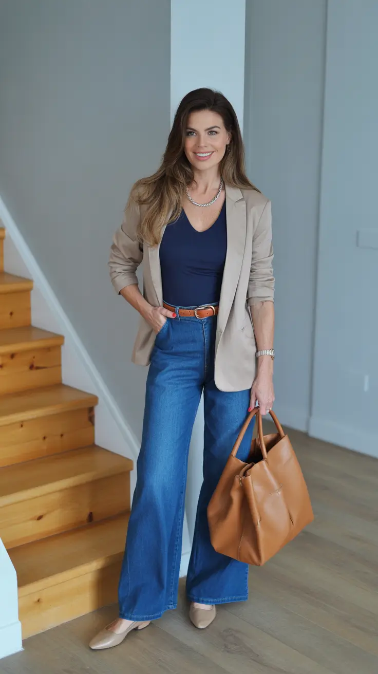 essential spring workwear 2026 Smart Casual with Denim Energy