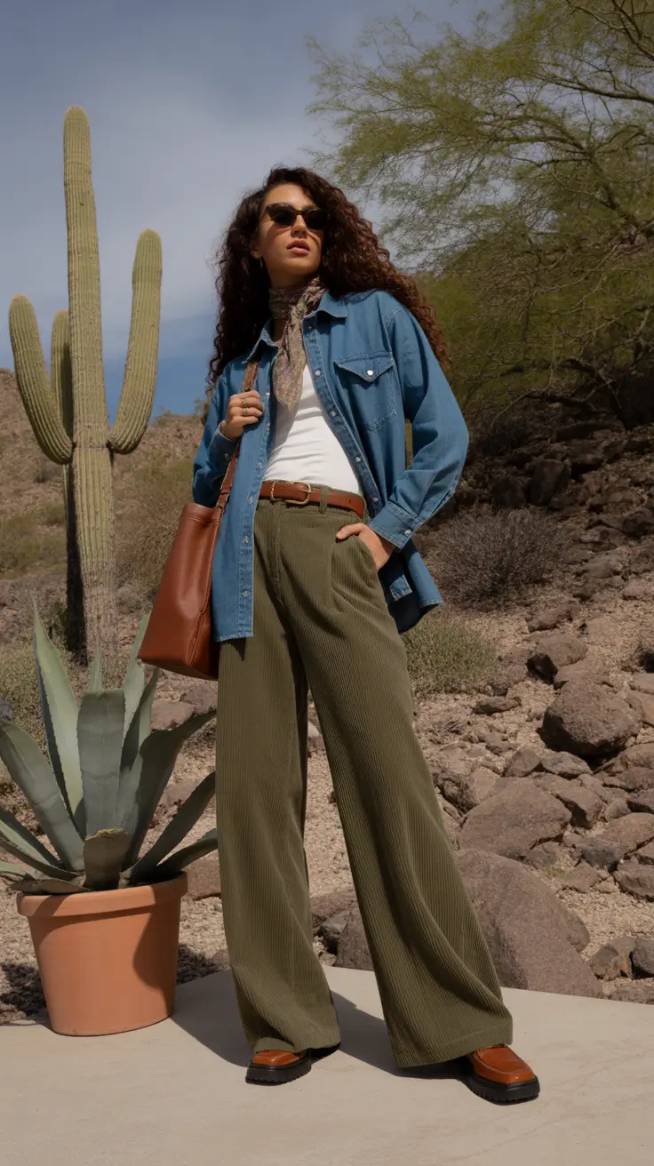 Gorgeous Every Day Spring Outfits 2026 Earthy Denim Layers for Transitional Days