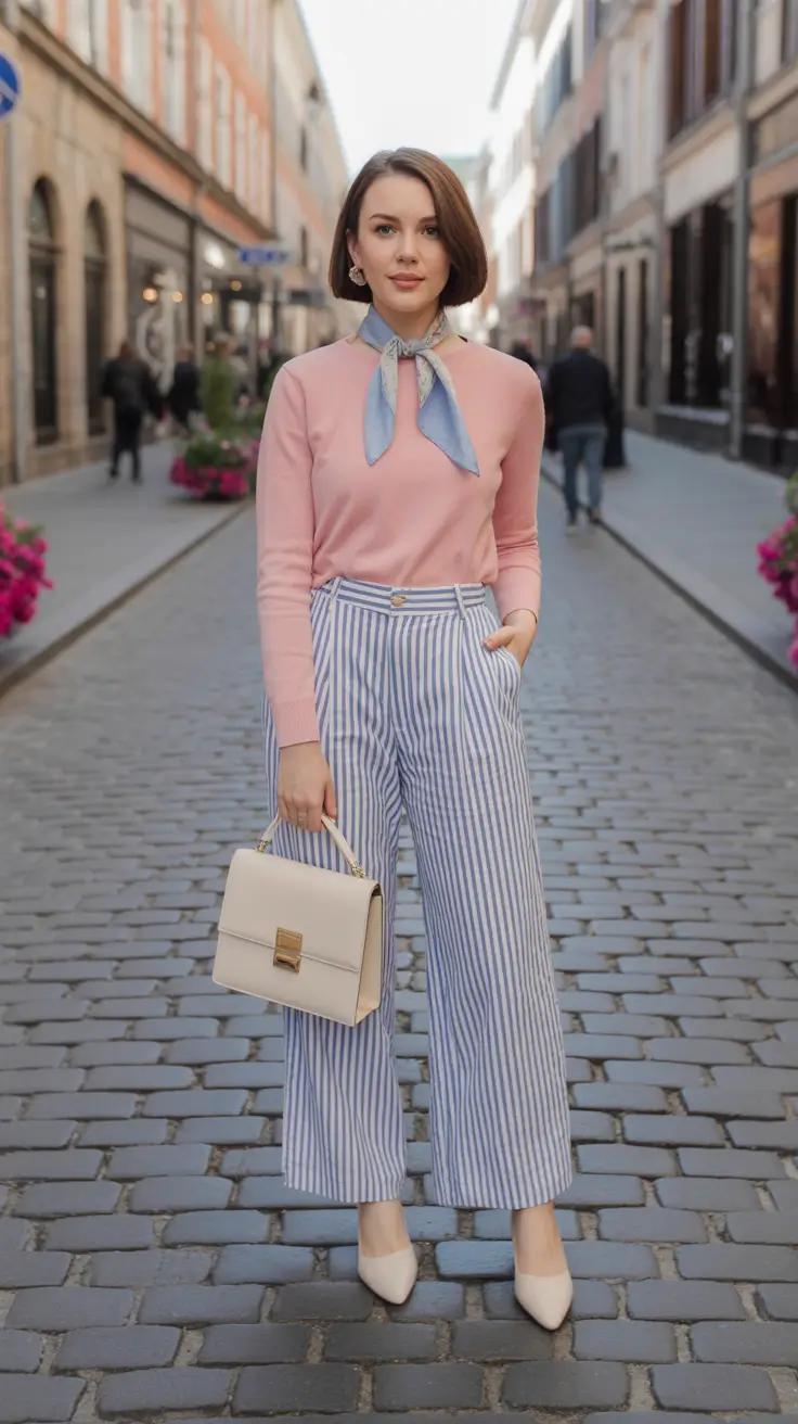 Gorgeous spring vacation outfits 2026 Polished Pastels for City Wandering