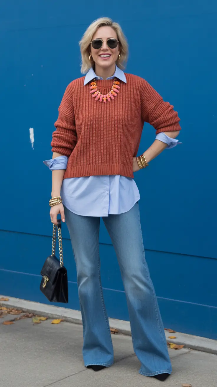 Gorgeous spring vacation outfits 2026 Layered Knitwear With Playful Energy