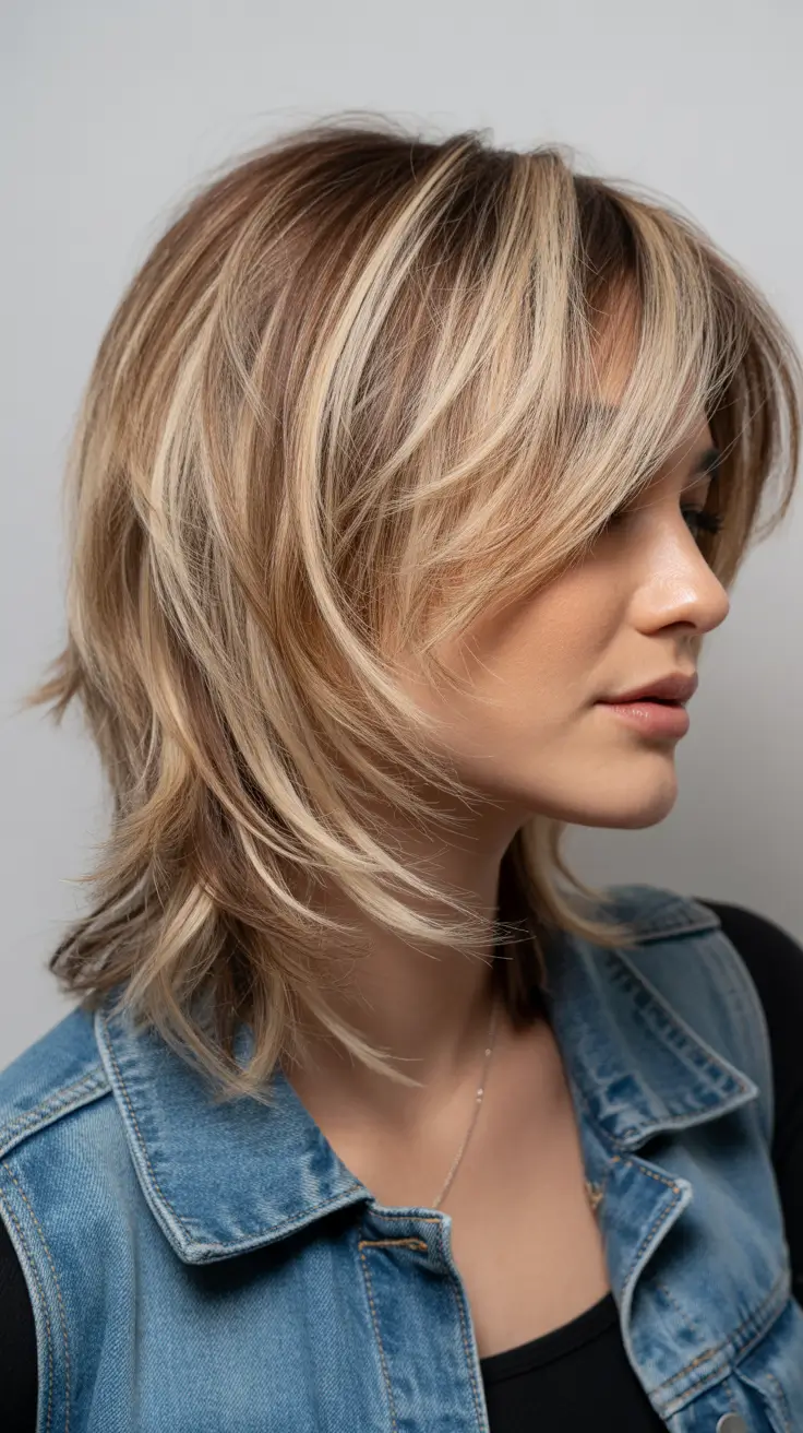 Hair Color Ideas February 2026 Blonde Shag Cut