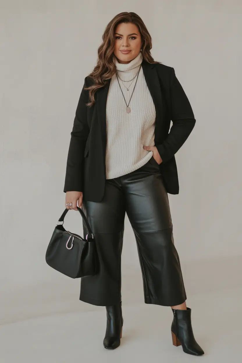 Must-have midsize spring outfits 2026 Tailored Contrast With a Modern Edge