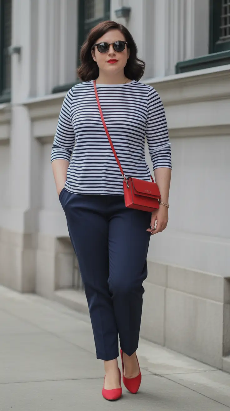 Must-have midsize spring outfits 2026 Parisian Stripes With Everyday Polish