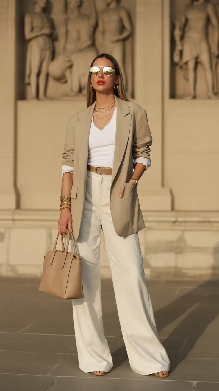 old money spring outfits women casual Tailored Simplicity with a Parisian Finish