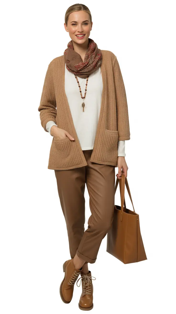 old money spring outfits women casual Soft Knit Layers with Everyday Warmth